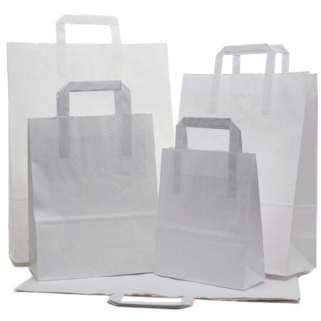 SHOPPER WHITE MANICO PIATTINA