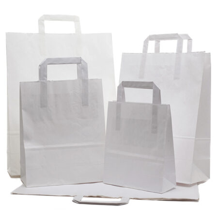 SHOPPER WHITE MANICO PIATTINA